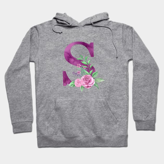 Floral Monogram S Beautiful Rose Bouquet Hoodie by floralmonogram